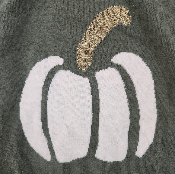 Loft Fall Pumpkin 3/4 Sleeve Sweater - Picture 3 of 3